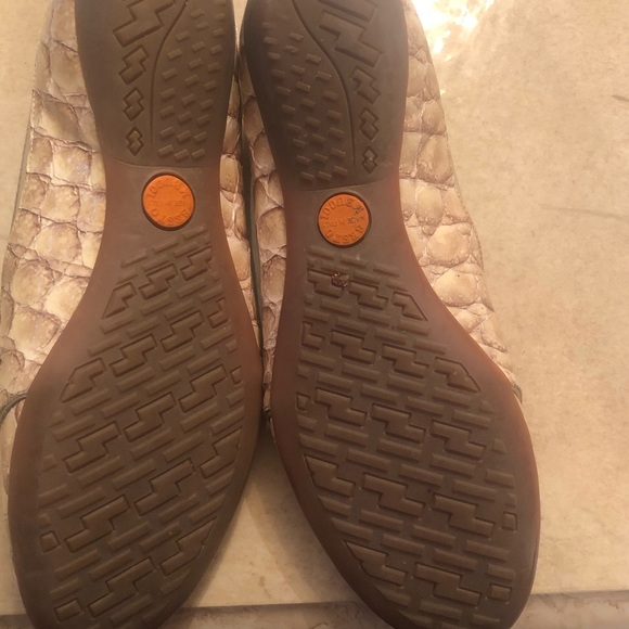 Sesto Meucci tan crocodile patent/canvas loafer - Picture 7 of 10